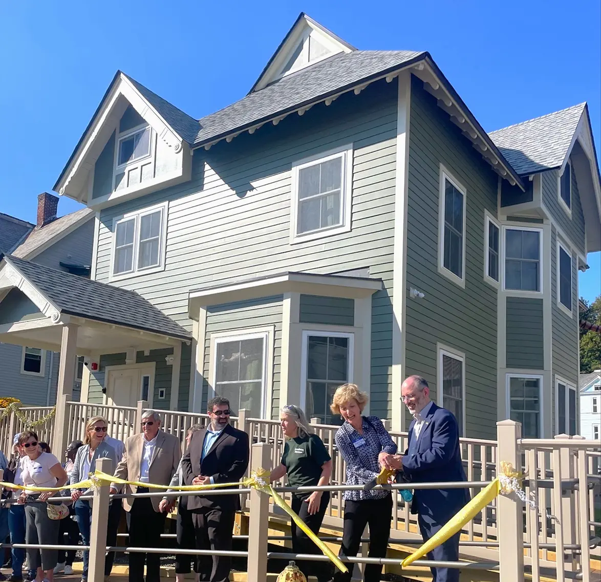 House with accessibility ramp